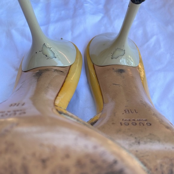 Gucci sand Tess leather pumps - Picture 14 of 16